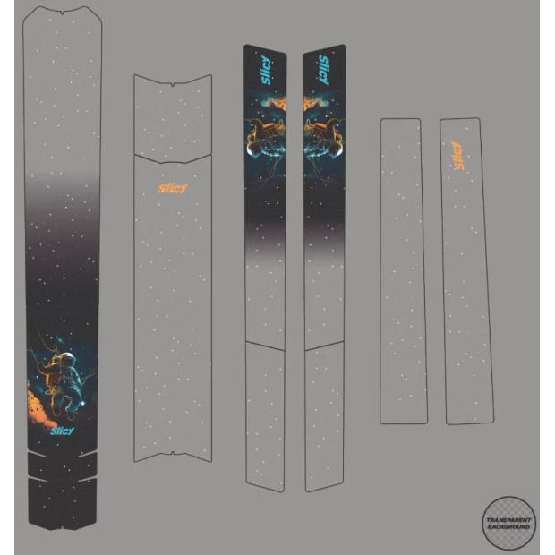 Slicy Sublimistick Colors Frame Protectors - Matt