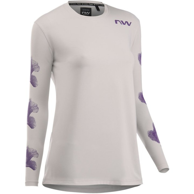 NorthWave XTRAIL Women's Long Sleeve MTB Jersey - Grey / Purple