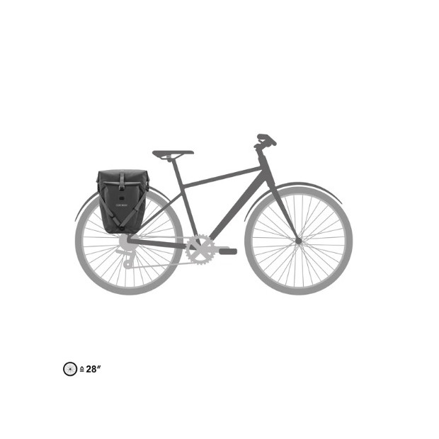 Ortlieb Urban Back-Roller Plus QL2.2 Rear Pannier 23L Pepper