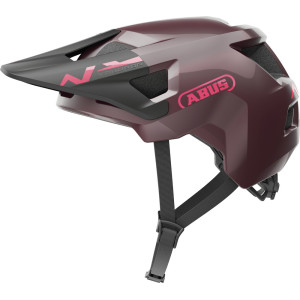 Abus YouDrop Child MTB Helmet - Wildberry Red