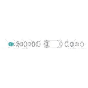 Campagnolo Bora Ultra 50 Front/Rear Hub Fixing Bolt - HB-BO127