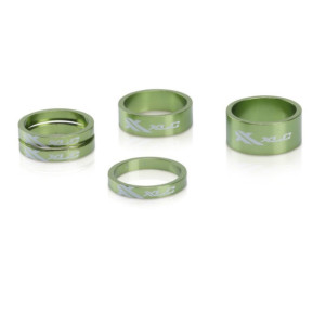 Spacers Kit XLC AS-A02 1' 1/8 (5 / 5 / 5 / 10 / 15 ) Green