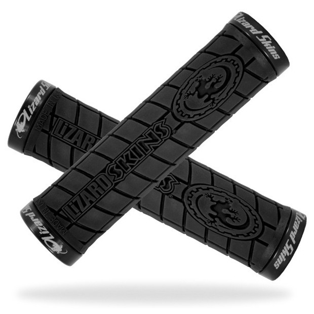 Bar Grip Lizard Skin Lock-on Logo (black)