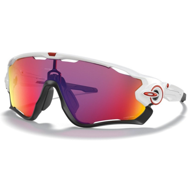 Oakley Jawbreaker Polished White Sunglasses - PRIZM Road