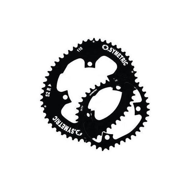 OSymetric Dura Ace Ultegra 105 Chainring 110mm 38 Teeth Black