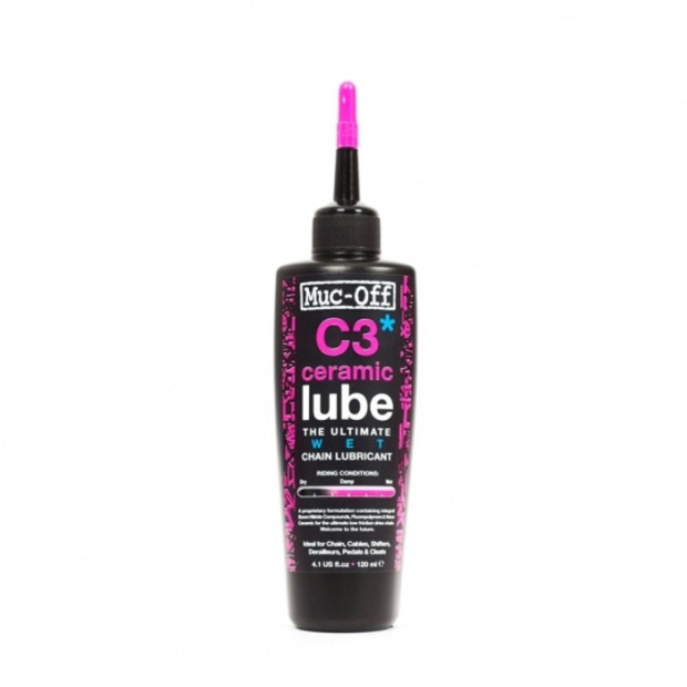 Muc-Off C3 Ceramic Lube Wet Chain Oil - 120 ml