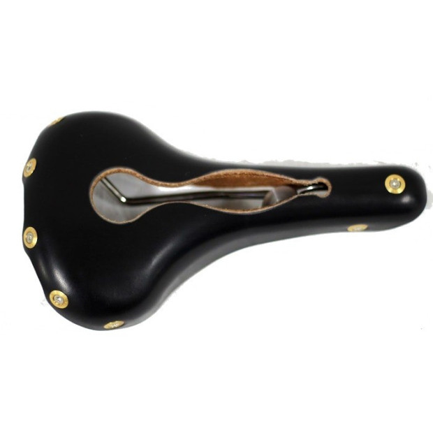 Gilles Berthoud Aspin Open Leather Saddle - Black