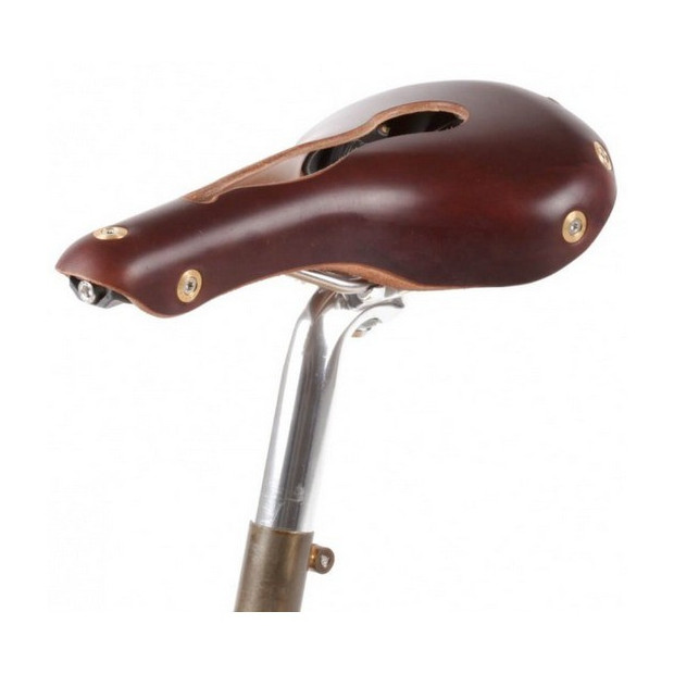 Gilles Berthoud Aspin Open Leather Saddle - Brun