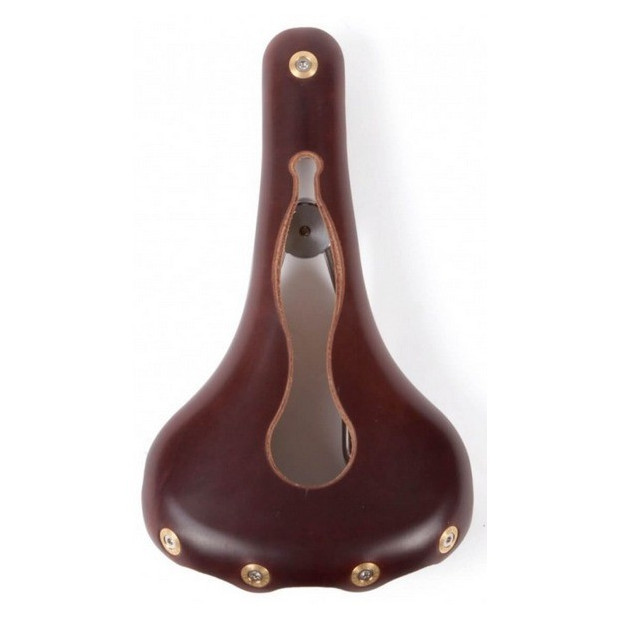 Gilles Berthoud Aspin Open Leather Saddle - Brun