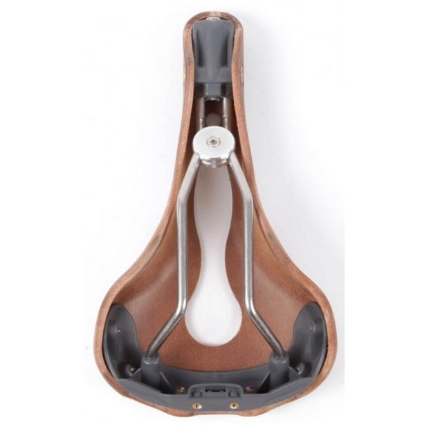 Gilles Berthoud Aspin Open Leather Saddle - Brun