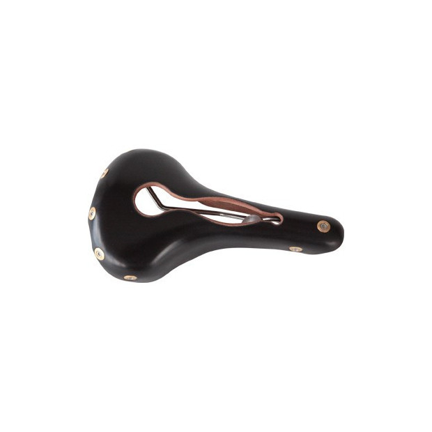 Gilles Berthoud Aravis Open Leather Saddle - Black