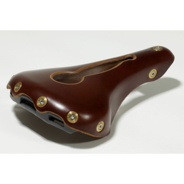 Gilles Berthoud Marie Blanque Open Leather Saddle - Brown