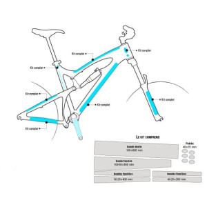 Ytwo Protect Kit Bike - 300 microns - Glossy - x12