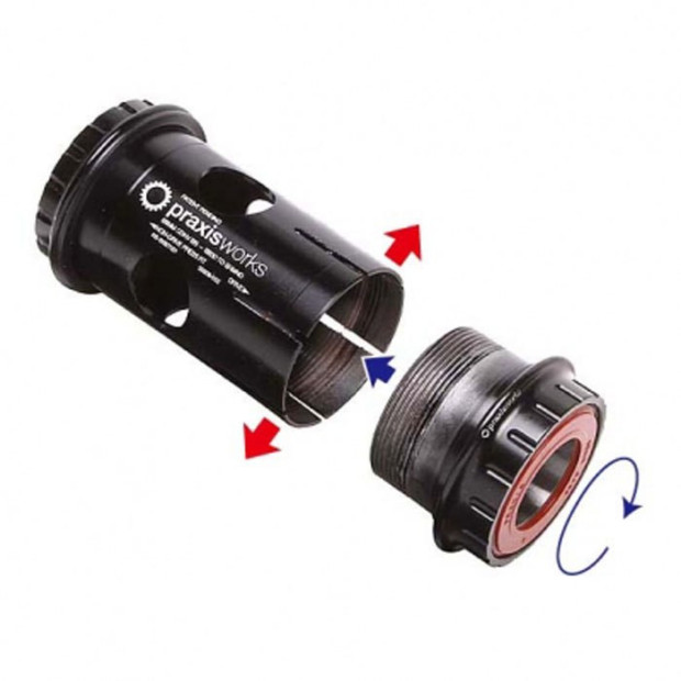 Praxis BB30 to BSA Bottom Bracket Adapter - Road