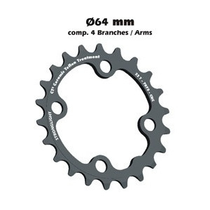 Stronglight Chainring MTB XTR 104/64 ALU 64mm (XTR 07)