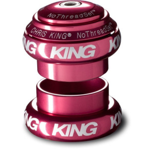 Chris King NoThreadset EC34 Ahead 1' 1/8 Semi-integrated - Pink