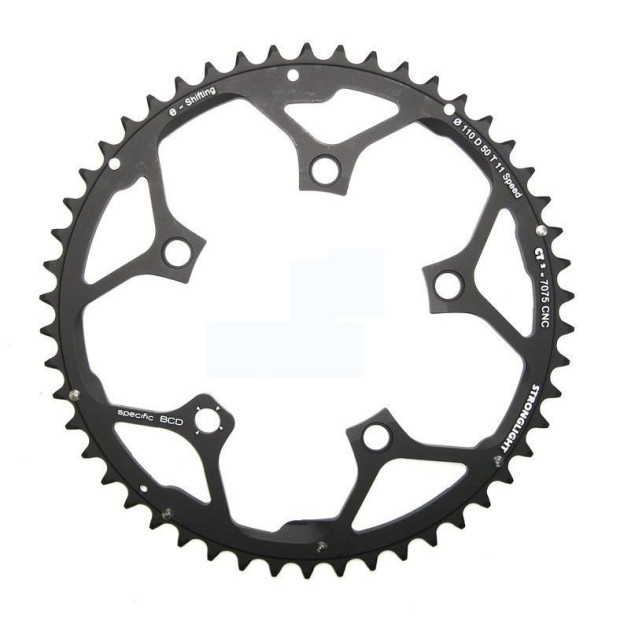 Stronglight Type D/EPS CT2 Campagnolo 110 mm 11 Outside Chainring 50 Teeth - Black
