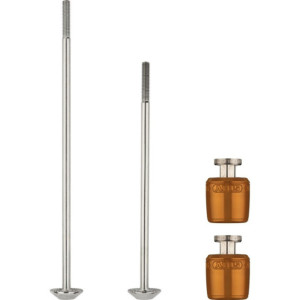 Set of 2 Abus Nutfix M5 wheel locking axles Orange - 100/135 mm