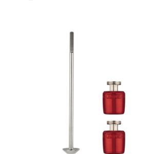 Set of Abus Nutfix M5 wheel locking Red - 100 mm