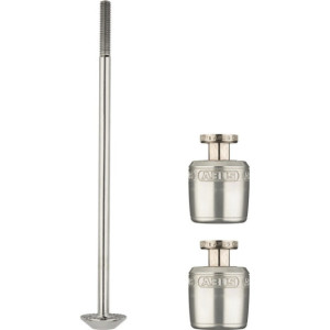 Set of Abus Nutfix M5 wheel locking Silver - 100 mm