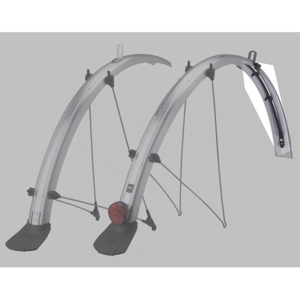 SKS Bluemels Trekking 28' 11188 Mudguards 53 mm [With Cable Tunnel] - Silver