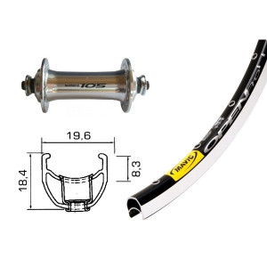 Front Wheel Shimano 105 / Mavic Open Pro  