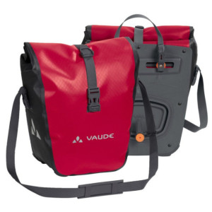 Vaude Aqua Front Bike Bags Recycled Material - Vol. 28 l - Red-Black