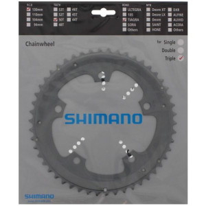 Shimano Tiagra FC-4603 Chainring - 50 Teeth - Silver
