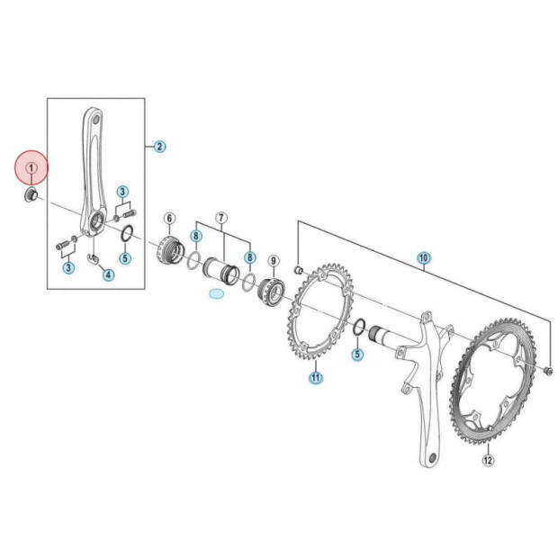 Shimano Tiagra FC-4500 Left Crank Screw