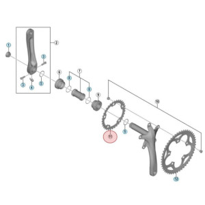 Shimano Tiagra FC-RS400 Chainring - 34 Teeth