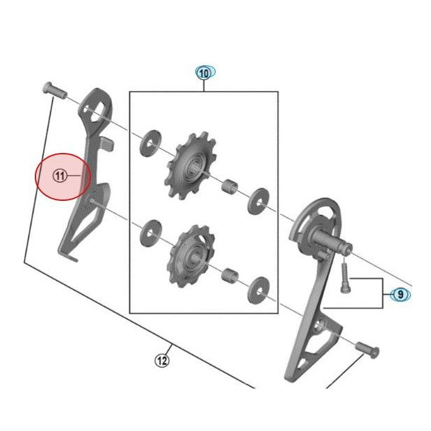 Shimano 105 RD-R7000-SS Inner Derailleur Cage