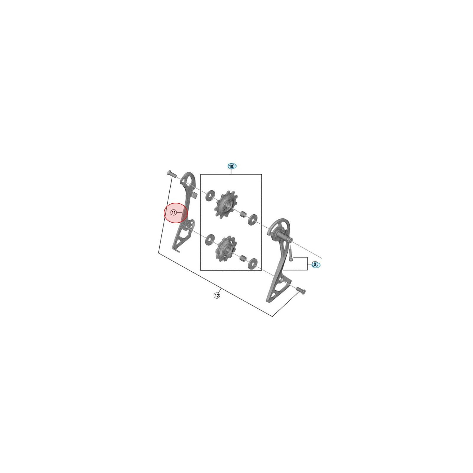 Shimano 105 RD-R7000-GS Inner Derailleur Cage