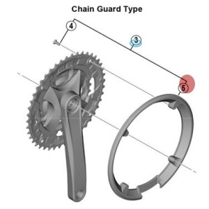 Shimano Altus FC-MT210 Crankset Guard with Screws