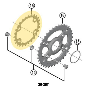 Shimano SLX FC-M7100 Chainring - 26 Teeth