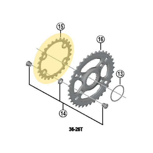 Shimano SLX FC-M7100 Chainring - 26 Teeth