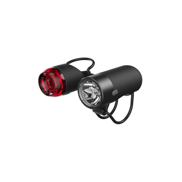 Knog Plug Front/Rear Lighting Kit Black