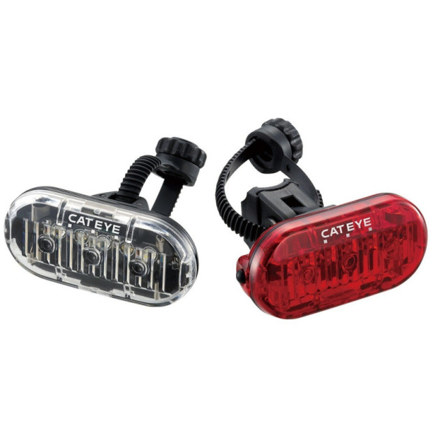 Set Front and Rear Lights Cateye OMNI 3