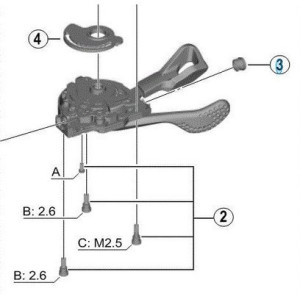 Shimano Deore XT SL-M8000 Shift Lever Body - Left - 11 Speed