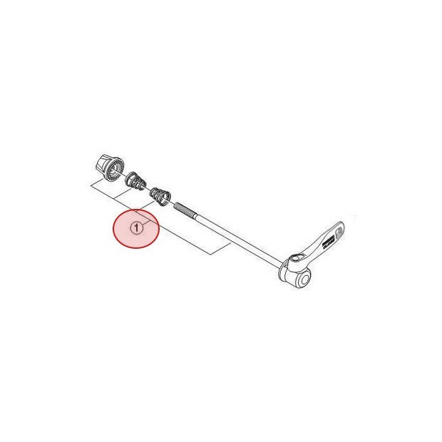 Shimano Deore HB-M529 Quick Release Front Axle - 100 mm