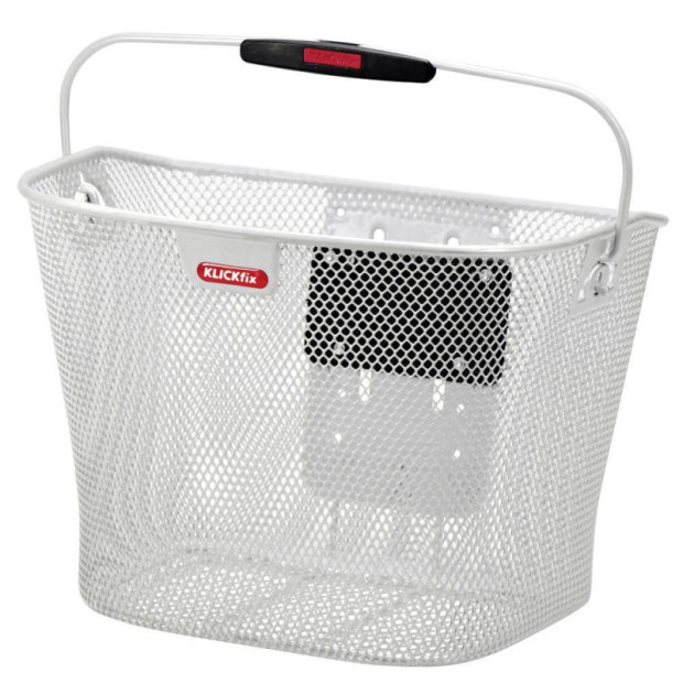 KlickFix Uni Front Basket - White