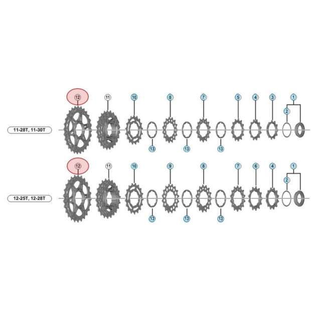 Shimano Dura-Ace CS-R9100 Sprocket Block - 11 Sppeds - 25-28 Teeth