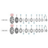 Shimano Dura-Ace CS-R9100 Sprocket Block - 11 Sppeds - 25-28 Teeth