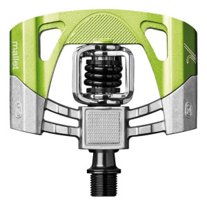 Crankbrothers Mallet 2 Pedals - Raw/Green