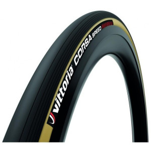 Vittoria Corsa Speed Graphene 2.0 Tubular 700x25C (25-622) Black/Beige