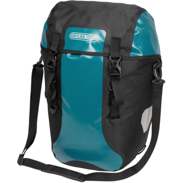 Spanning Geest woensdag Ortlieb Bike-Packer Plus Bike Panniers - Petrol / Black - Pair