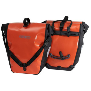 Ortlieb Back-Roller Free Bike Bags - Rust/Black - Pair