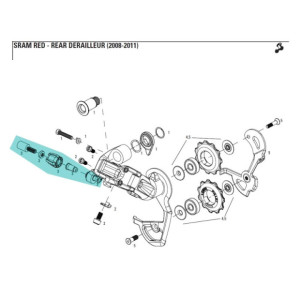 Sram Red Rear Derailleur Barrel adjuster kit 10 s  - 11.7515.018.000