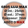 Enduro Bearings 6805 LLU MAX Bearing - 25x37x7