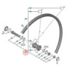 Shimano Deore HB-M8010 Complete Front Wheel Axle