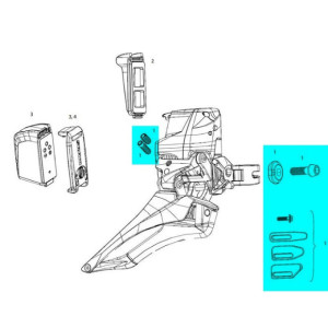 SRAM Red eTap Front Derailleur Screws Kit - 11.7618.004.000